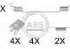 Ремкомплект гальмівних колодок A.B.S. 0883Q (фото 1)