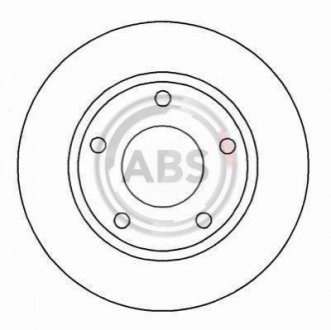 Тормозной диск AUDI 100 A.B.S. 15712 (фото 1)