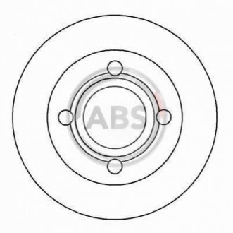 Тормозной диск задн. Audi 100 (82-91) A.B.S. 16068
