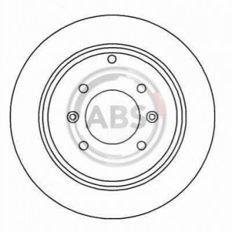 Тормозной диск задн. 406 (02-05) A.B.S. 16647 (фото 1)