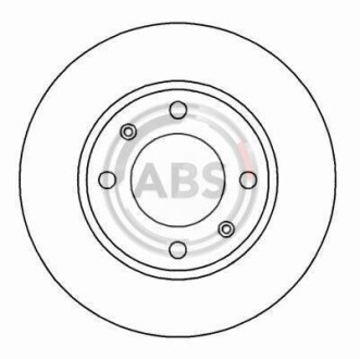 Диск гальмівний A.B.S. 16876