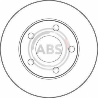 Тормозной диск задн. A6 99-05 A.B.S. 17056 (фото 1)