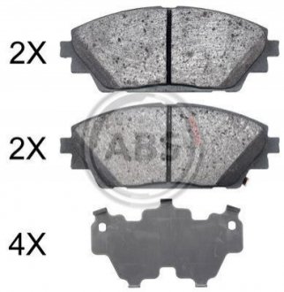 Тормозные колодки дисковые A.B.S. 35022 (фото 1)