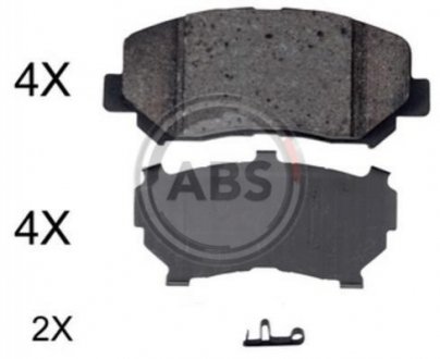 Тормозные колодки дисковые A.B.S. 35057