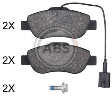 Гальмівні колодки дискові (1 к-т) A.B.S. 35066