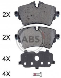 Тормозные колодки дисковые A.B.S. 35072 (фото 1)