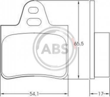 Тормозные колодки дисковые A.B.S. 36129