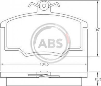 Гальмівні колодки дискові A.B.S. 36532