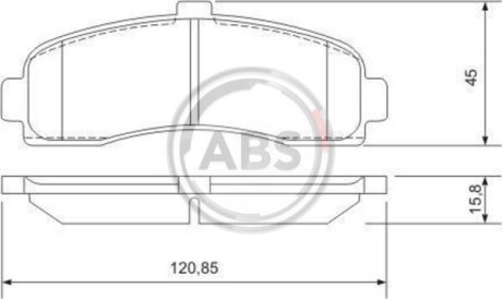 Гальмівні колодки дискові A.B.S. 36848