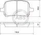 Колодки тормозные перед. Avalon/Camry/ES/Mark/RX (96-06) A.B.S. 37033 (фото 1)