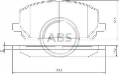 Гальмівні колодки дискові A.B.S. 37260