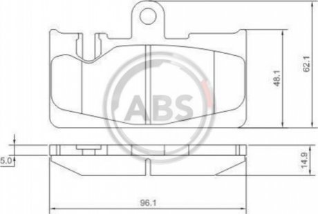 Гальмівні колодки дискові A.B.S. 37264