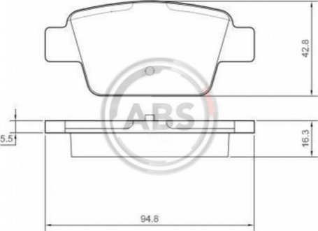 Тормозные колодки дисковые A.B.S. 37291