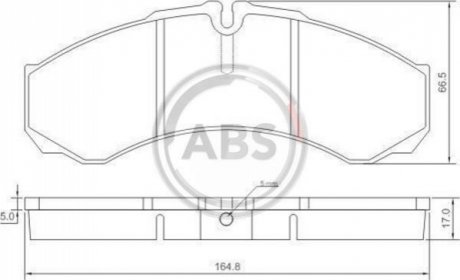 Колодки гальмівні перед. Daily (02-06) A.B.S. 37299