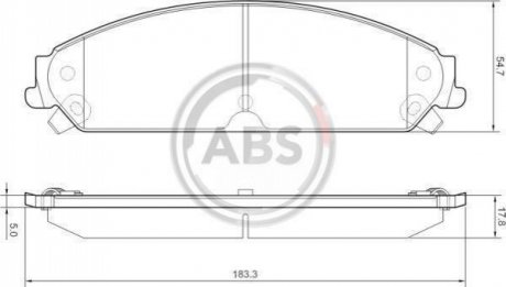 Гальмівні колодки дискові A.B.S. 37511