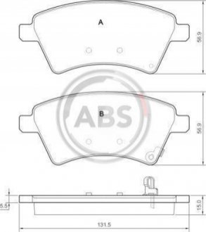 Гальмівні колодки перед Suzuki SX4 04> A.B.S. 37532