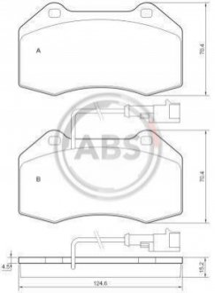 Тормозные колодки дисковые A.B.S. 37688