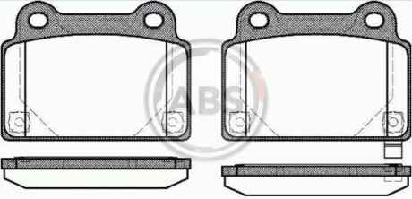 Гальмівні колодки дискові (1 к-т) A.B.S. 37727