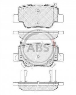 Гальмівні колодки дискові A.B.S. 37735