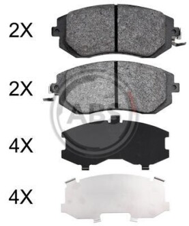 Гальмівні колодки дискові A.B.S. 37998