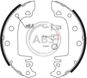 Тормозные колодки барабанные A.B.S. 8111