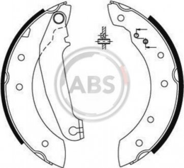 Тормозные колодки барабанные A.B.S. 8854