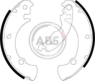 Тормозные колодки барабанные A.B.S. 9018