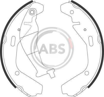 Тормозные колодки барабанные A.B.S. 9151