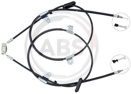 Трос ручного гальма зад. Mokka/Trax Л=Пр. (диск) (1918/1885/1773/1741) A.B.S. K19896