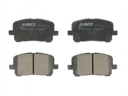 Тормозные колодки, дисковые. ABE C12102ABE (фото 1)