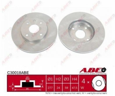 Тормозной диск ABE C30018ABE (фото 1)
