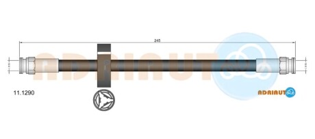 Шланг гальмівний ADRIAUTO 11.1290