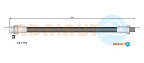 MITSUBISHI шланг гальмівний передн.Galant -92 ADRIAUTO 24.1213