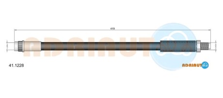 RENAULT шланг гальмівний передній 25 84-93 ADRIAUTO 41.1228