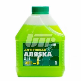 Антифриз ANTIFREEZE-40 (зелений) Каністра 1л/0,98кг АЛЯSKA 5063 (фото 1)