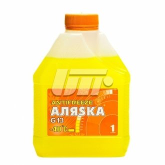 Антифриз Аляска ANTIFREEZE-40 (жовтий) Каністра 1л/0,98 кг АЛЯSKA 5369
