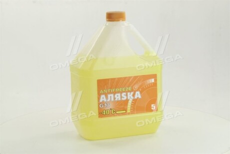 Антифриз АЛЯSКА ANTIFREEZE-40 (желтый) Канистра 5л/4,9кг АЛЯSKA 5370 (фото 1)