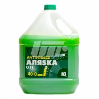 Антифриз ANTIFREEZE-40 (зелений) Каністра10л/9,83кг АЛЯSKA 5523 (фото 1)