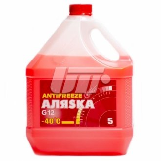 Антифриз Аляска ANTIFREEZE-40 (червоний) Каністра 5л/4,9 кг АЛЯSKA 5527