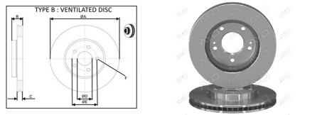 Диск тормозной APLUS 61906AP