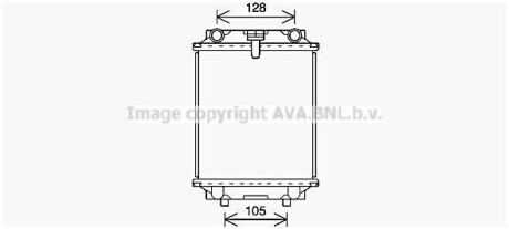 Радіатор охолодження двигуна Audi A1, A3 (12-20)/Seat Leon (13-20)/VW Jetta, Golf (10-20) 2.0 TSI, TFSI AVA AVA COOLING AI2415