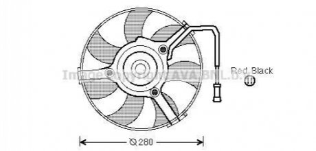 Вентилятор радіатора VW (вир-во) AVA COOLING AI7504 (фото 1)