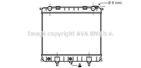 AVA LAND ROVER Радіатор охолодження Range Rover II 2.5D 94- AVA COOLING AU2132