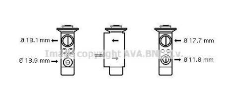 Розширювальний клапан AVA COOLING BW1238