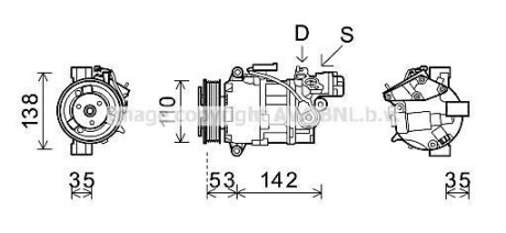 Компрессор AVA COOLING BWAK393