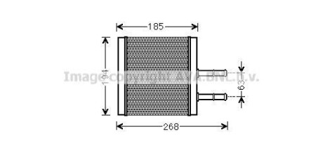 AVA CHEVROLET Радіатор опалення Aveo,Lanos AVA COOLING CTA6042