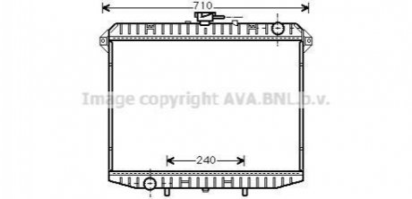Радіатор охолодження двигуна NISSAN TERRANO II (1993) 2.7 TD (Ava) AVA COOLING DN2148