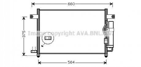 Радіатор кондиціонеру AVEO (AVA) AVA COOLING DW5049D