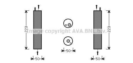 Осушитель, Система кондиционирования воздуха AVA COOLING DWD057