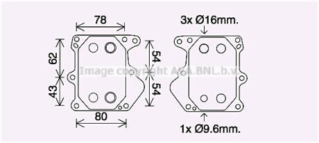 Охладитель масла AVA COOLING FD3625